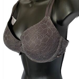CK GRY Lined Underwire, 36D *P1046